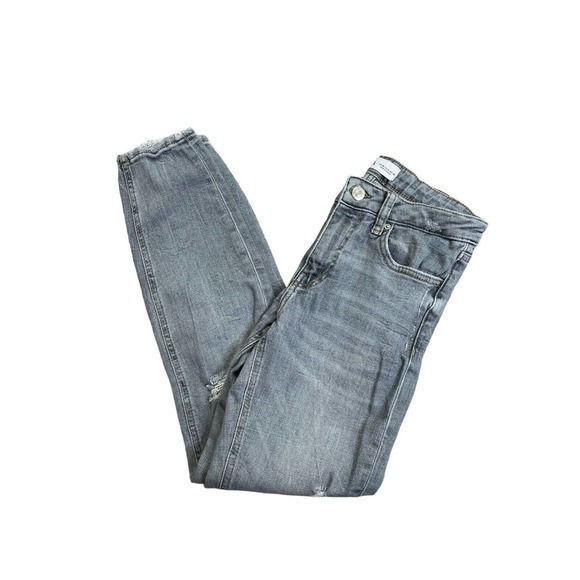Zara's Women's Denim Collection Size 4 Distressed Gray Jeans - Picture 1 of 6
